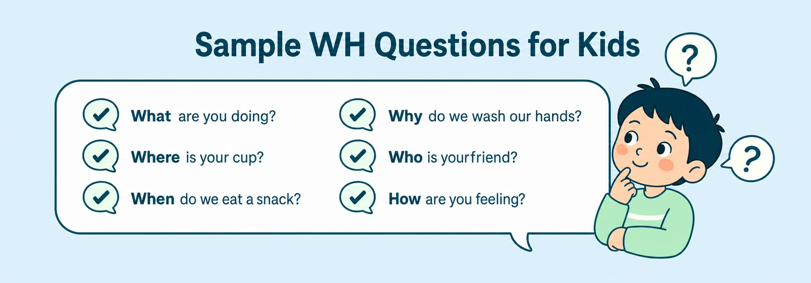 WH questions for kids that you can practice at home